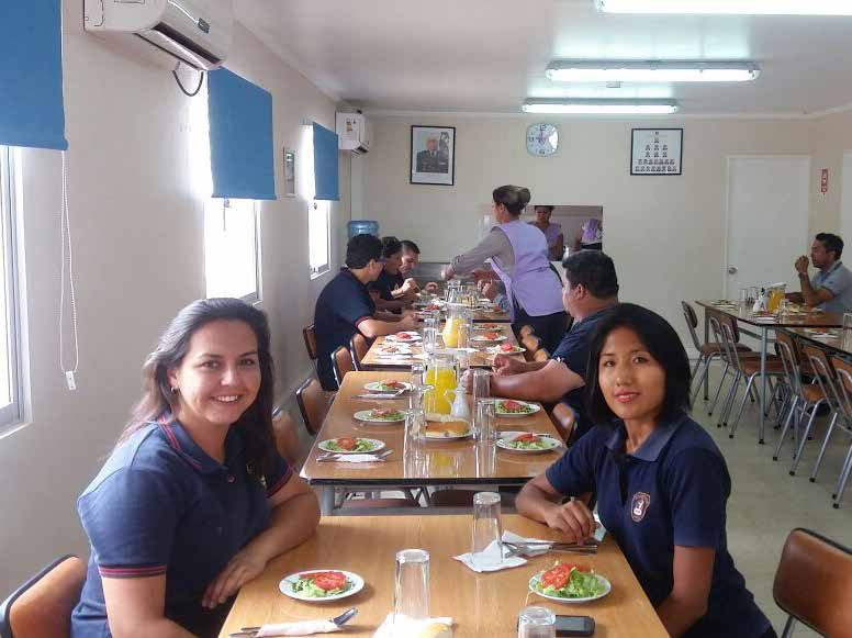 Comedor y casino del centro de entrenamiento